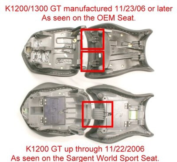 K1200/1300 GT Side-by-Side Comparision / Compatibility